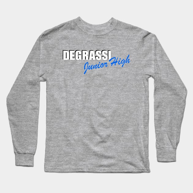 Degrassi Junior High Logo Long Sleeve T-Shirt by Alarm Creative